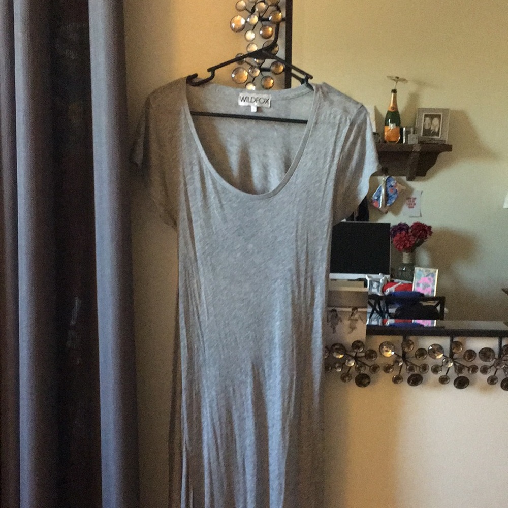 Wild Fox Long midi T-shirt dress
